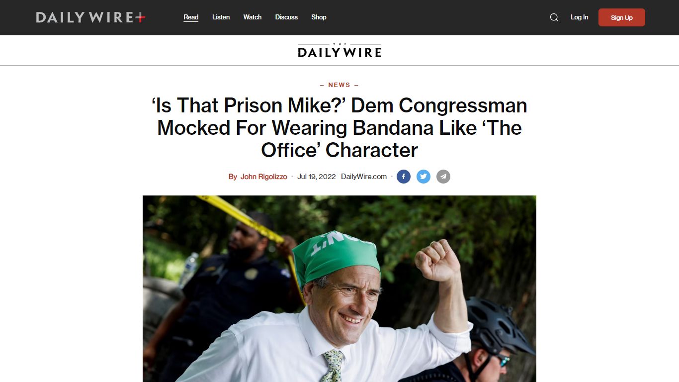 ‘Is That Prison Mike?’ Dem Congressman Mocked For Wearing Bandana Like ...